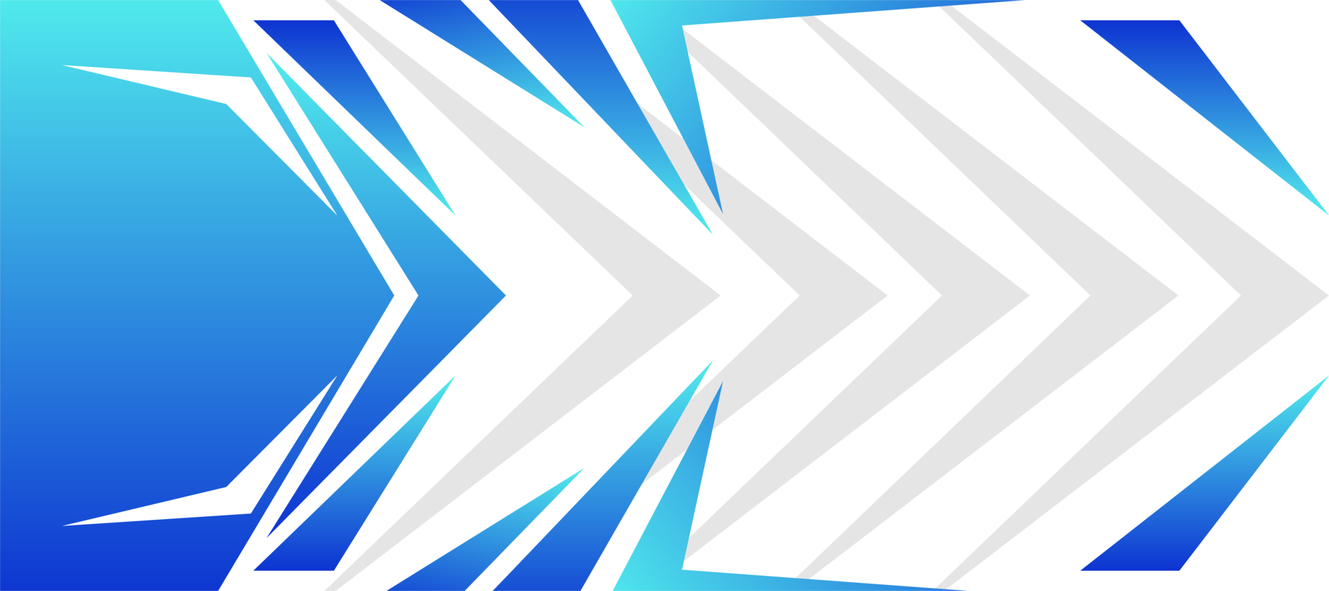 sporty arrow blue gradient geometric modern futuristic background transparent png