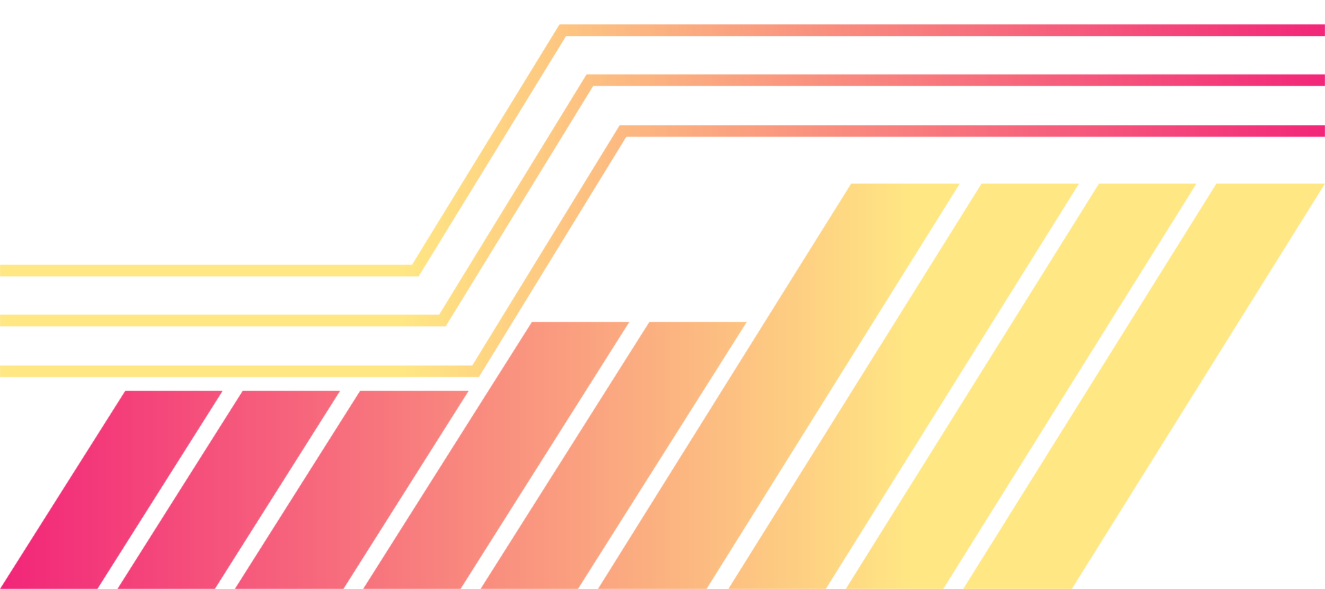business market geometric graphic orange gradient design background transparent png