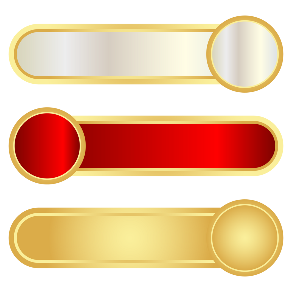 Luxury golden arabic islamic text box title frame border banner set multiple colors for ramadan and milad un nabi png