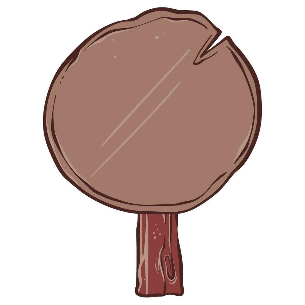 Wood Cartoon Illustration vector