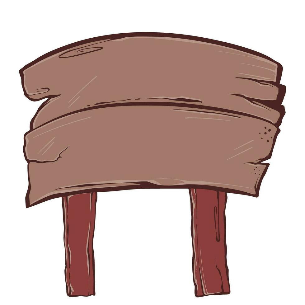 Wood Cartoon Illustration vector