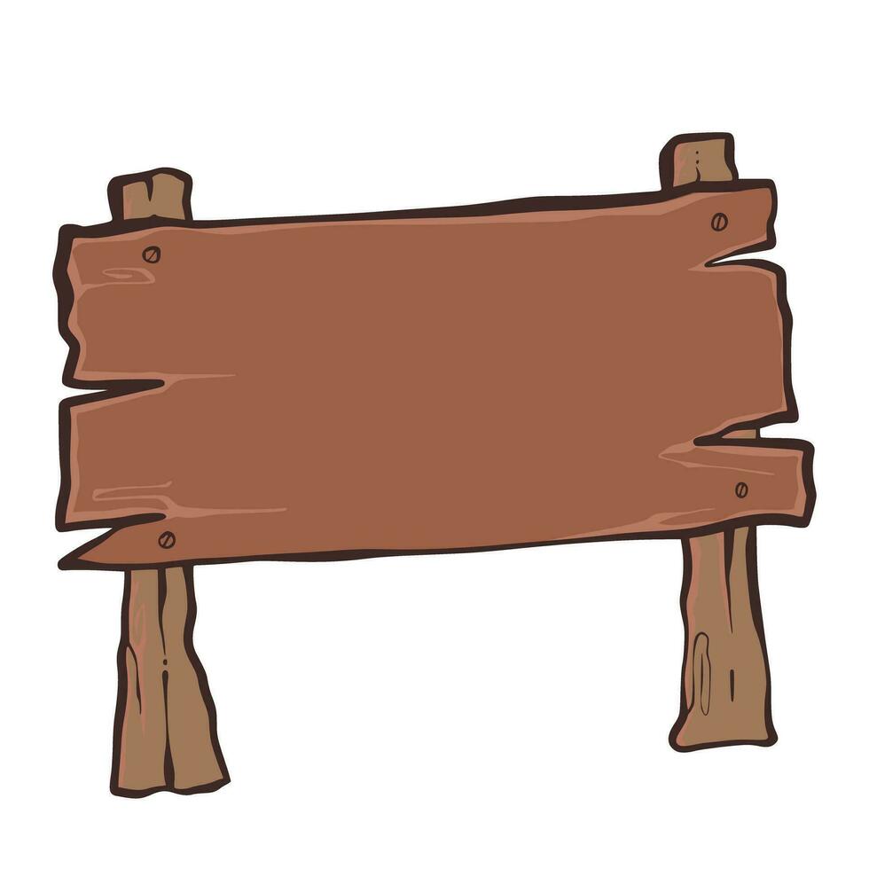Wood Cartoon Illustration vector