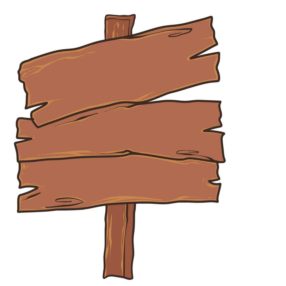 Wood Cartoon Illustration vector
