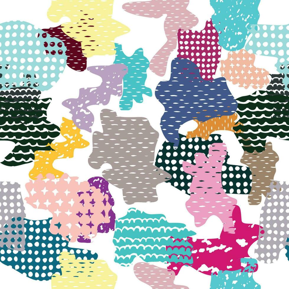fabric colorful seamless pattern background vector