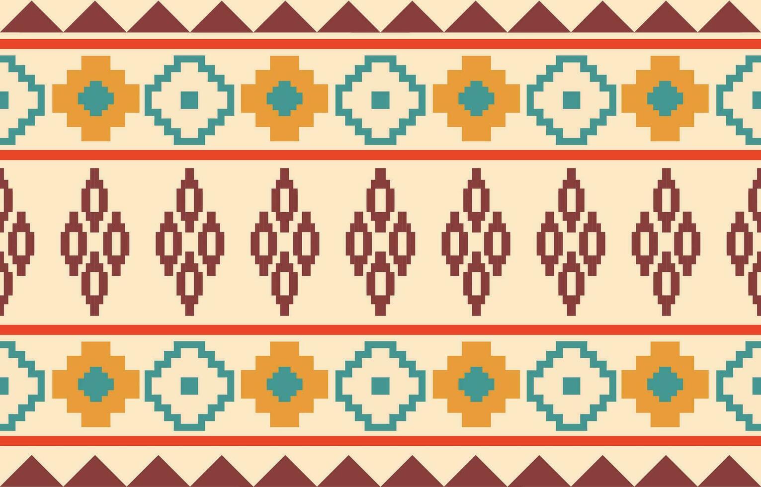 étnico resumen ikat Arte. azteca ornamento impresión. geométrico étnico modelo sin costura color oriental. diseño para antecedentes ,cortina, alfombra, fondo de pantalla, ropa, envase, batik, vector ilustración.