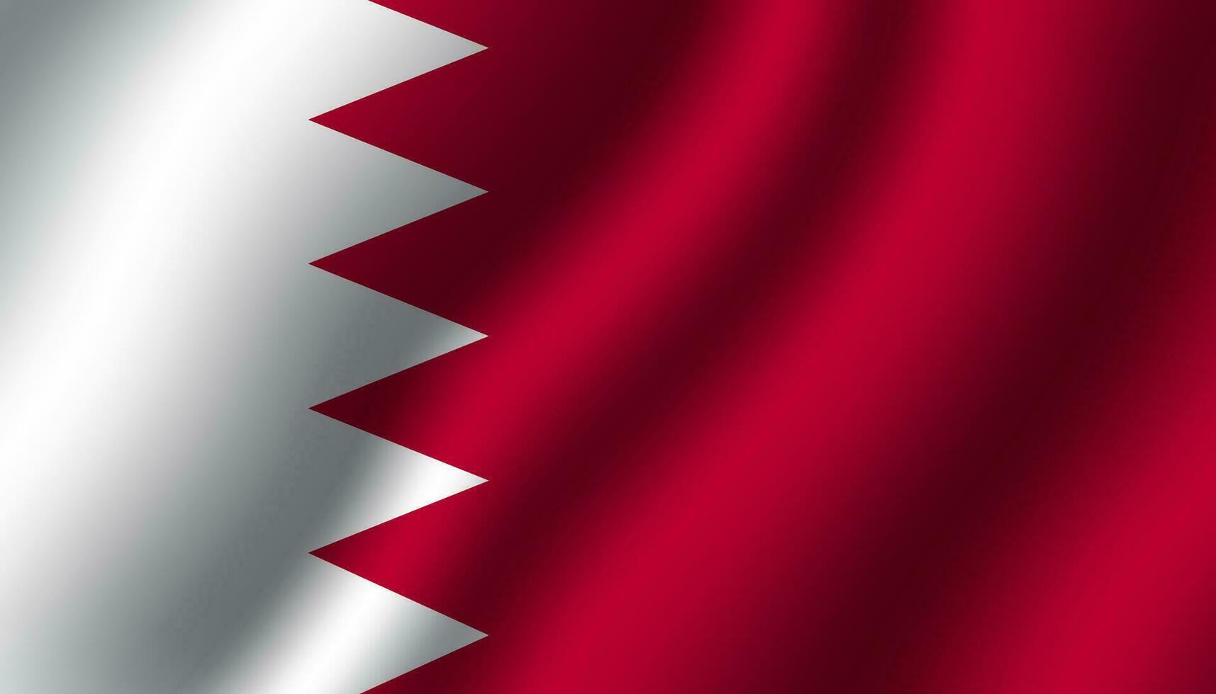 bahrain national wavy flag vector illustration