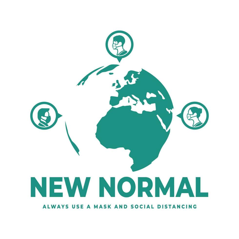 new normal icon vector illustration