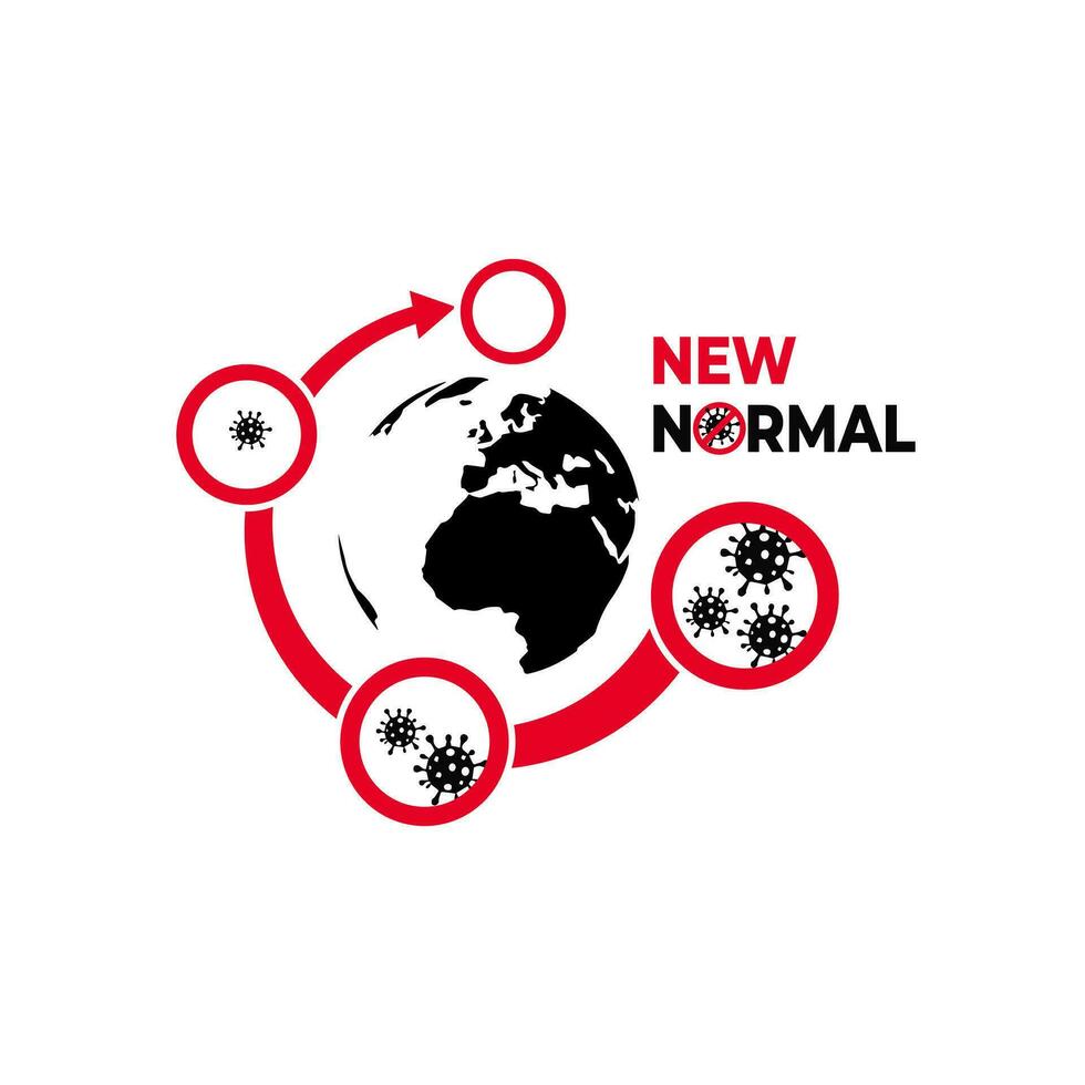 new normal icon vector illustration