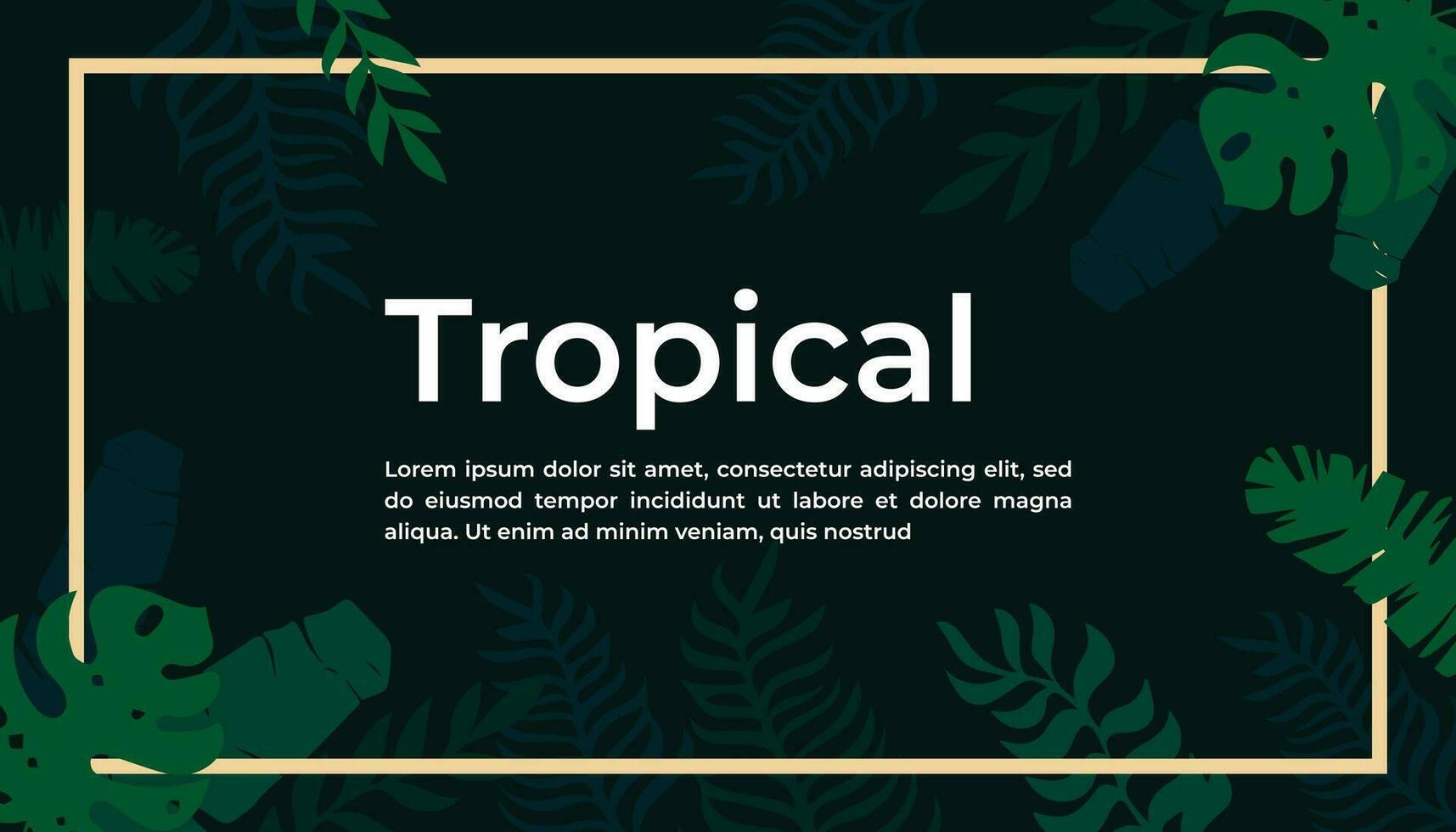 Tropic minimal cover templates vector