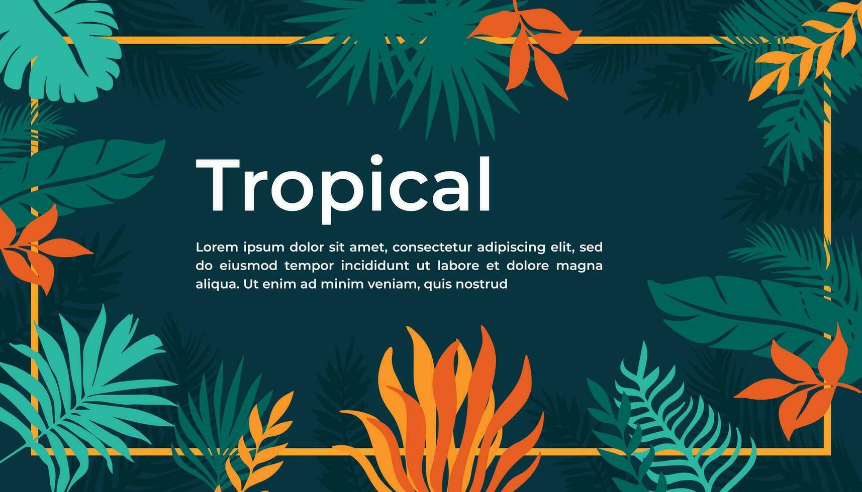 Tropic minimal cover templates vector