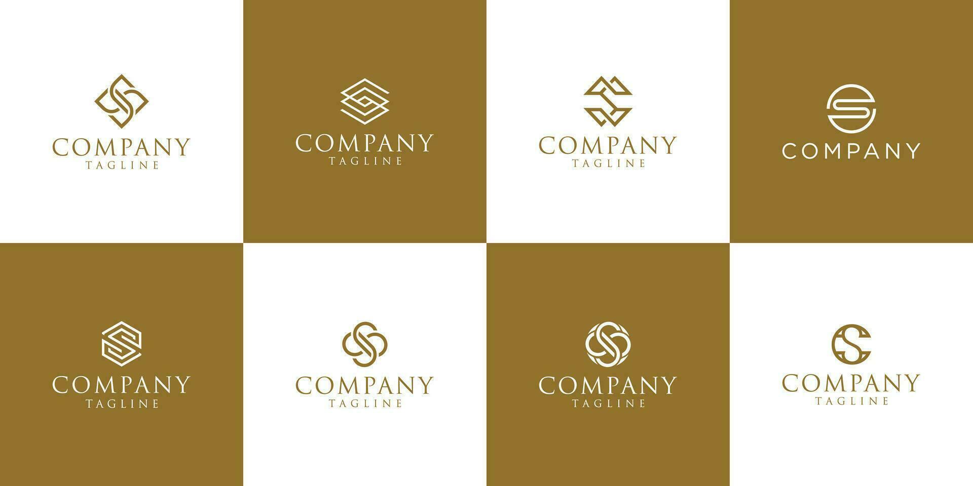 Set of letter S logo simple, elegant, sophisticated, and luxuary vector