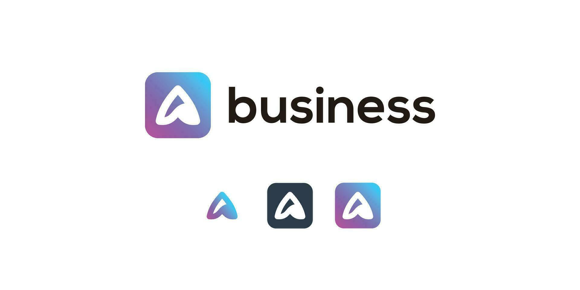 creative letter A Modern Digital Technology Logo Design vector
