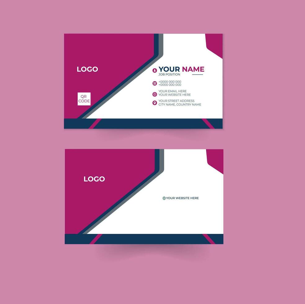 Creative and Clean Business Card Template design vector