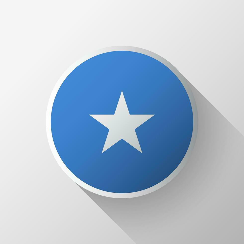 Creative Somalia Flag Circle Badge vector