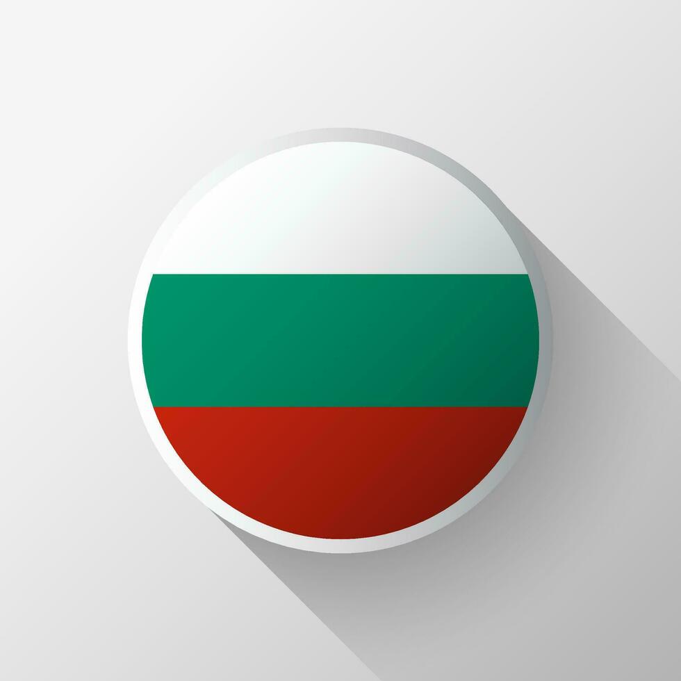 creativo Bulgaria bandera circulo Insignia vector