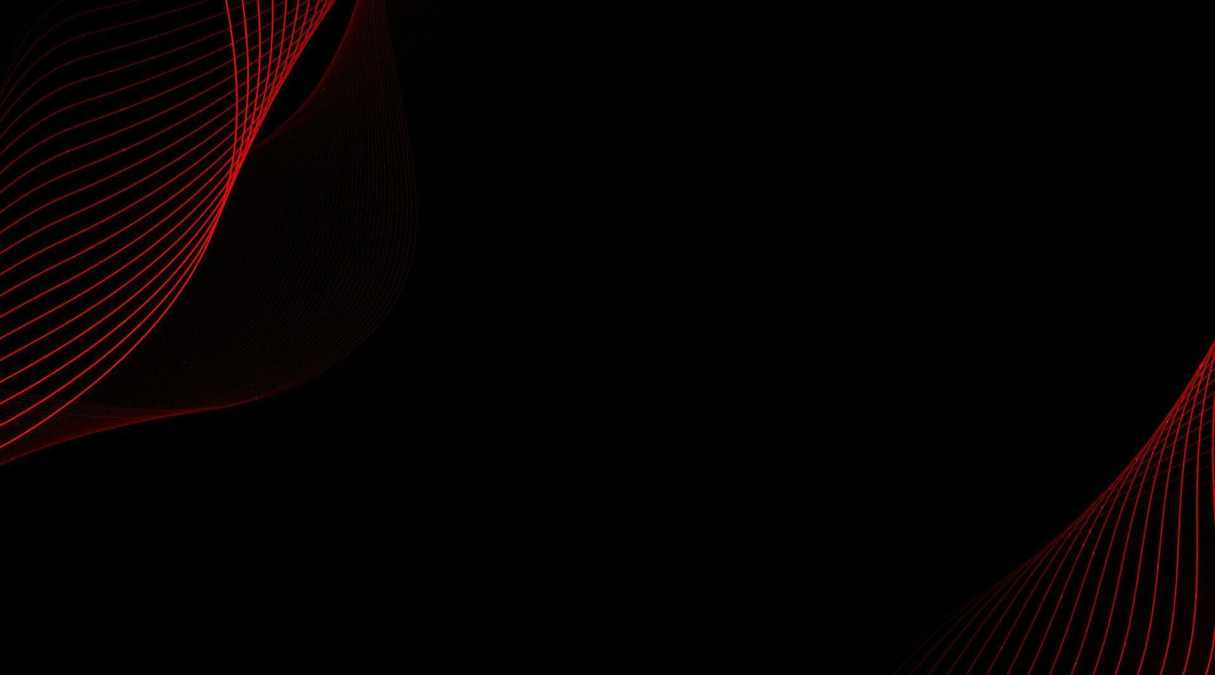 Abstract red and black design background with minimal round wave shape and shining glitter, copy space gradient background concept. vector