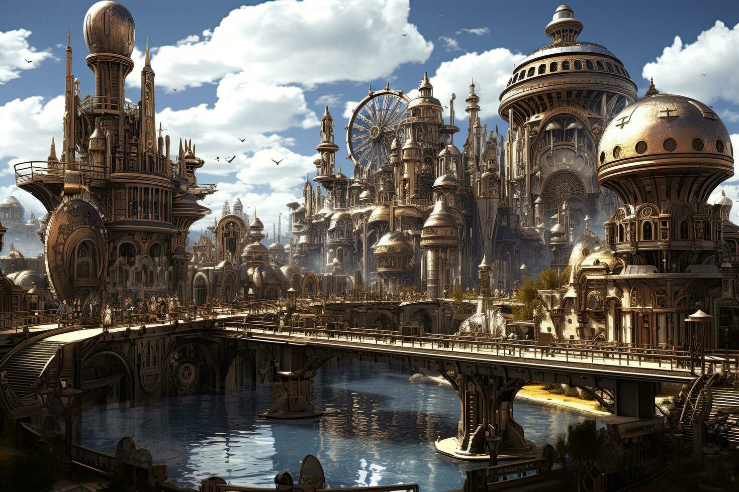 AI generated The famous Madrasah in Madurai, Tamil Nadu, India, AI Generated photo