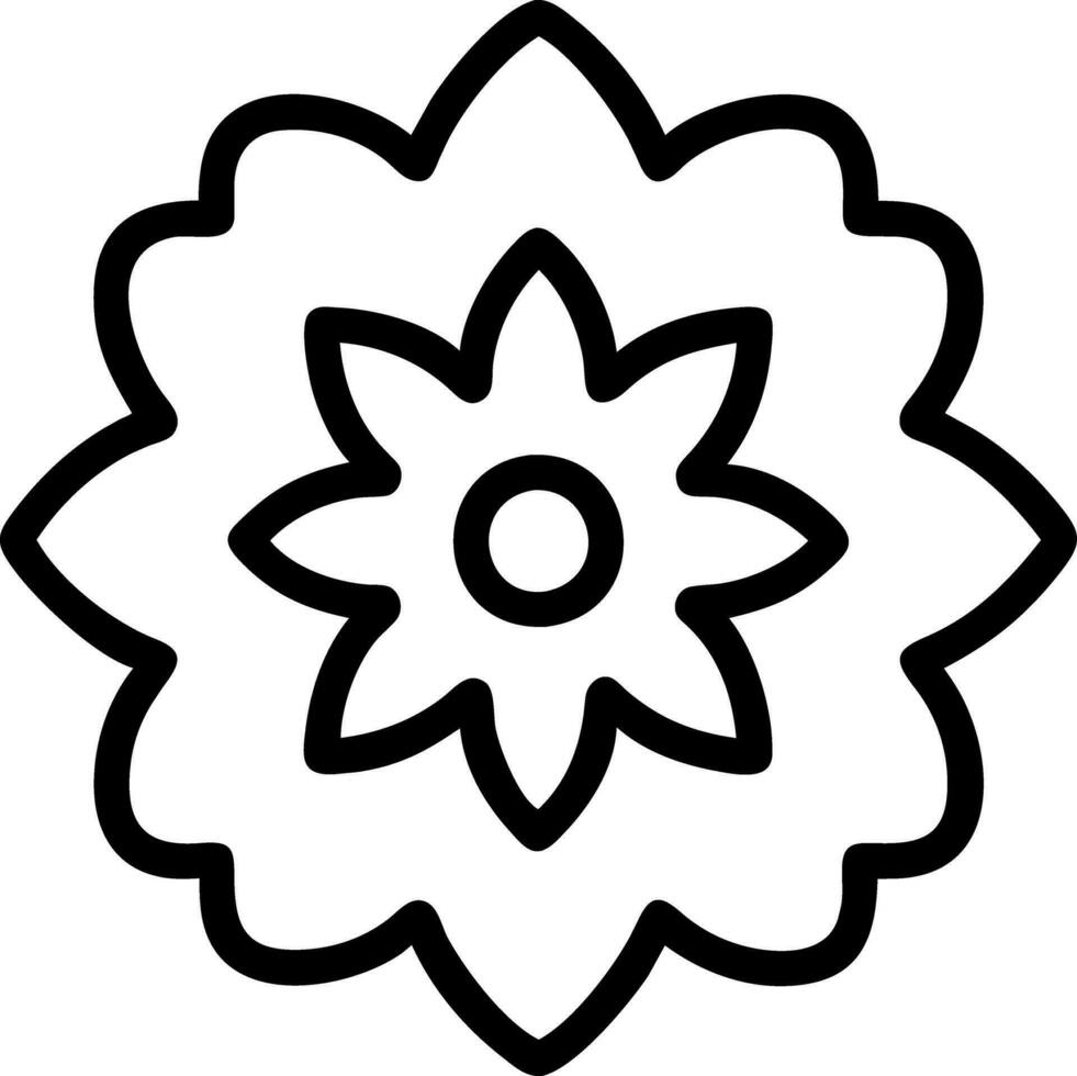 flor de libro para colorear vector