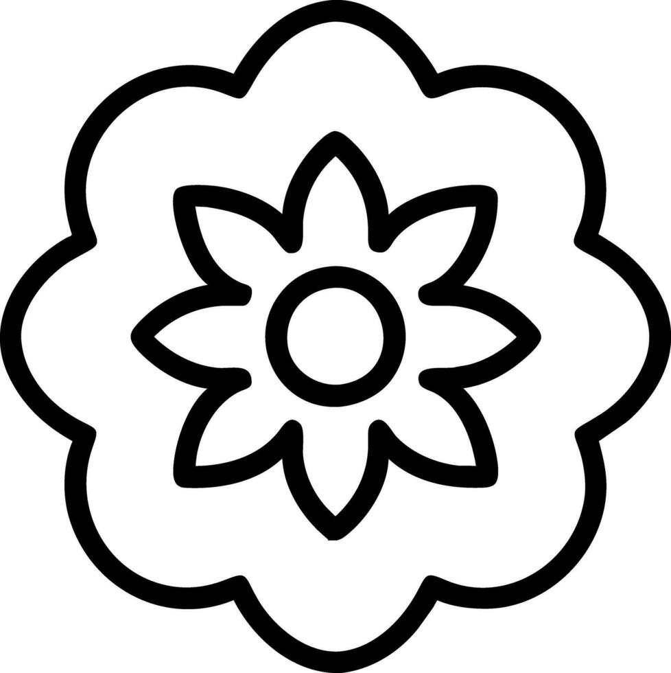 flor de libro para colorear vector