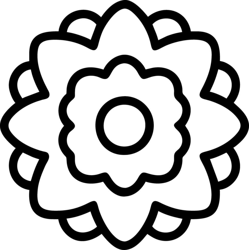 coloring book flower vector
