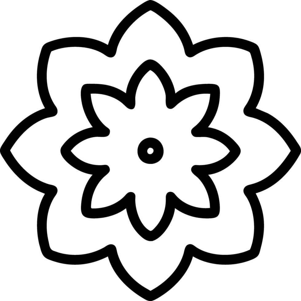 flor de libro para colorear vector