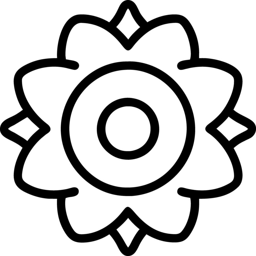 coloring book flower vector