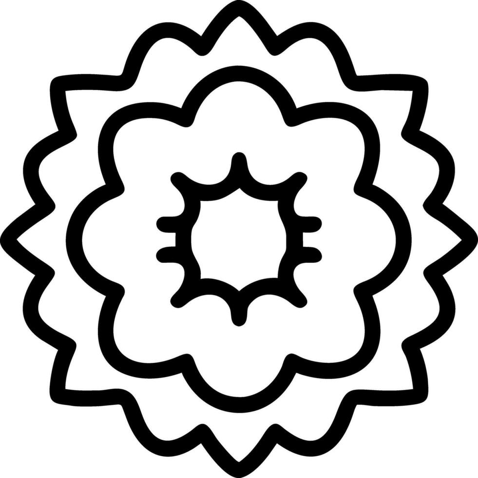 coloring book flower vector