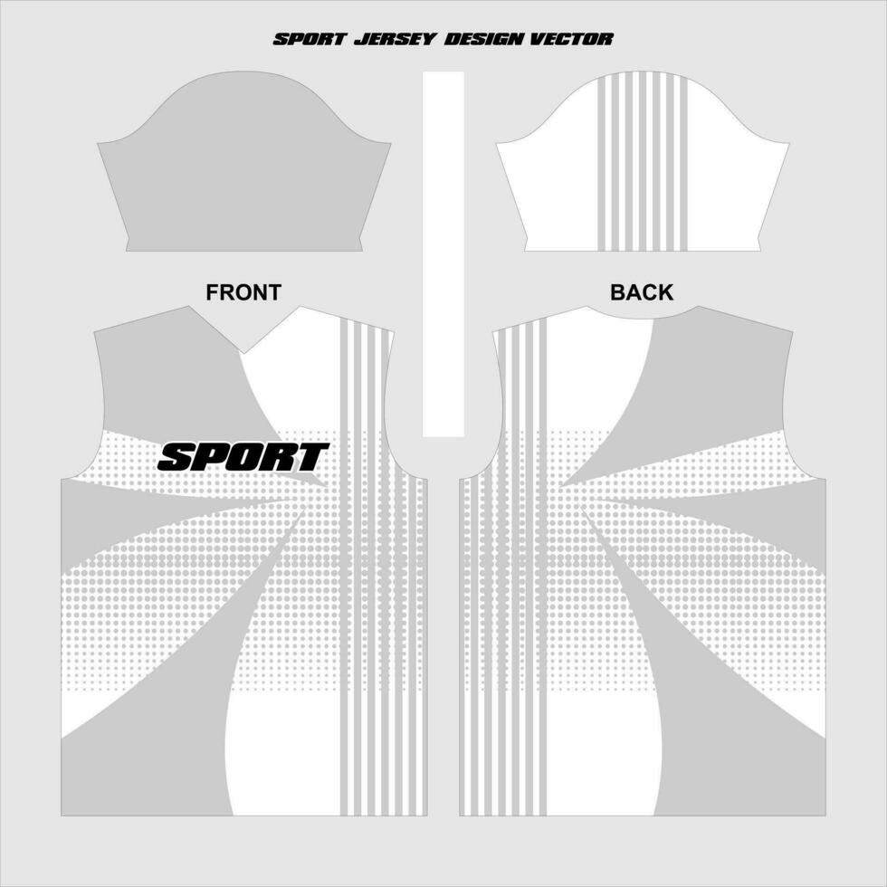 Sport jersey design ready to print vector