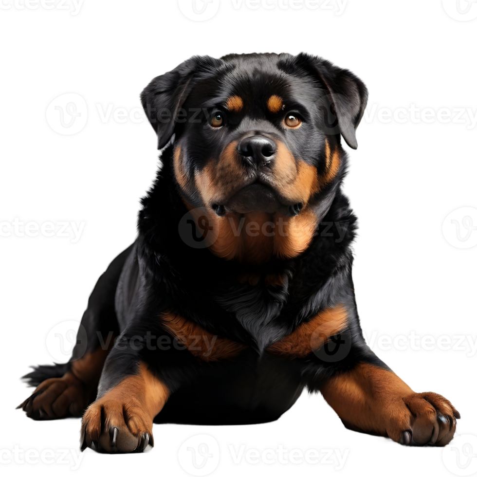 AI generated dog isolated on transparent png