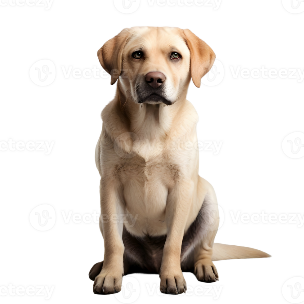 AI generated dog isolated on transparent png