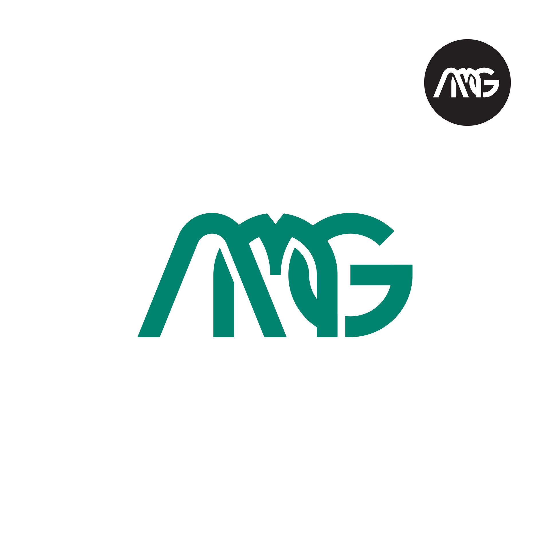 Letter AMG Monogram Logo Design 36104128 Vector Art at Vecteezy