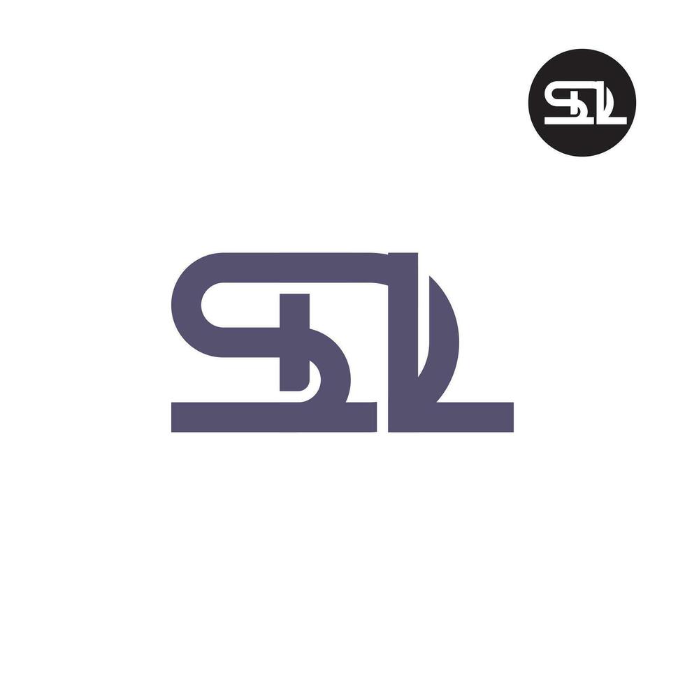 letra sdl monograma logo diseño vector