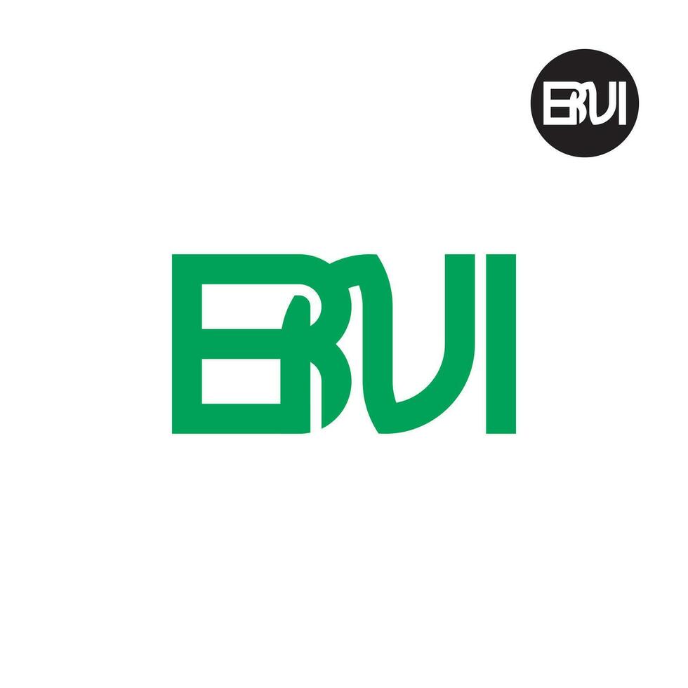 letra bni monograma logo diseño vector