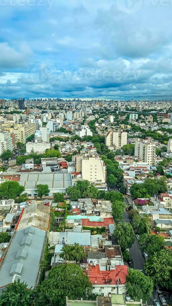 argentina, sur America, buenos aires horizonte con aves ojo vista, vertical foto
