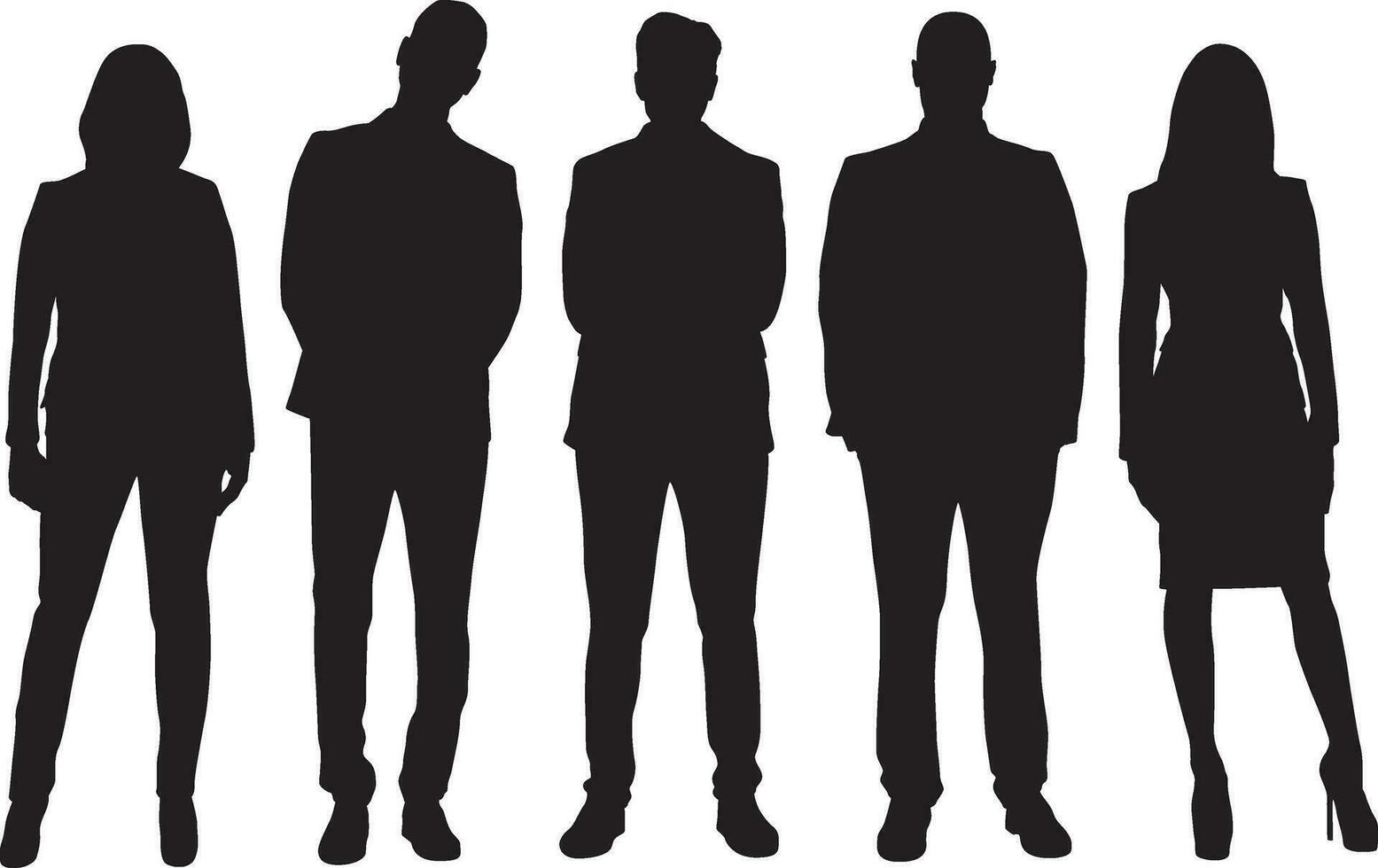 People silhouettes 55 vector