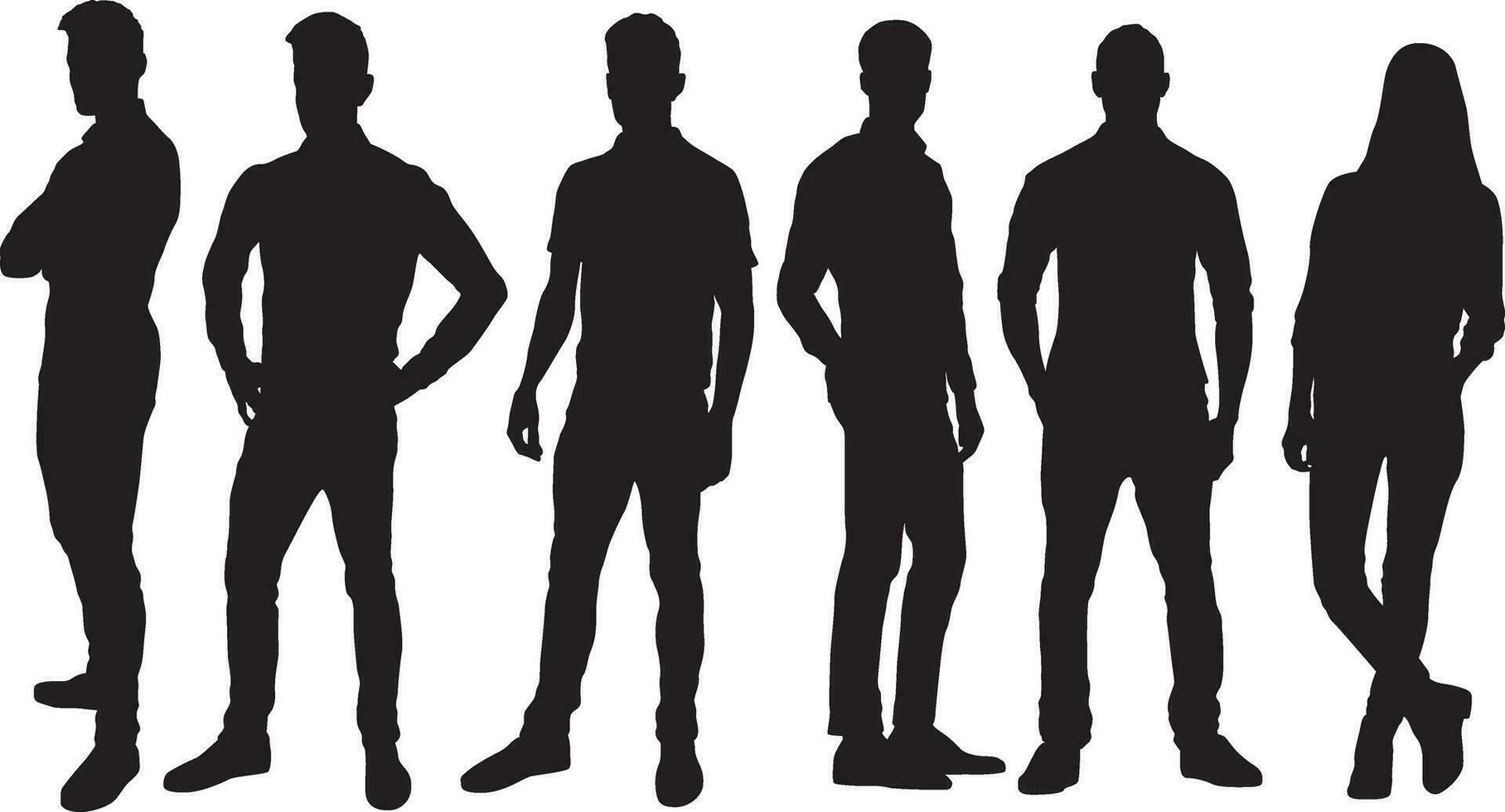 People silhouettes 49 vector