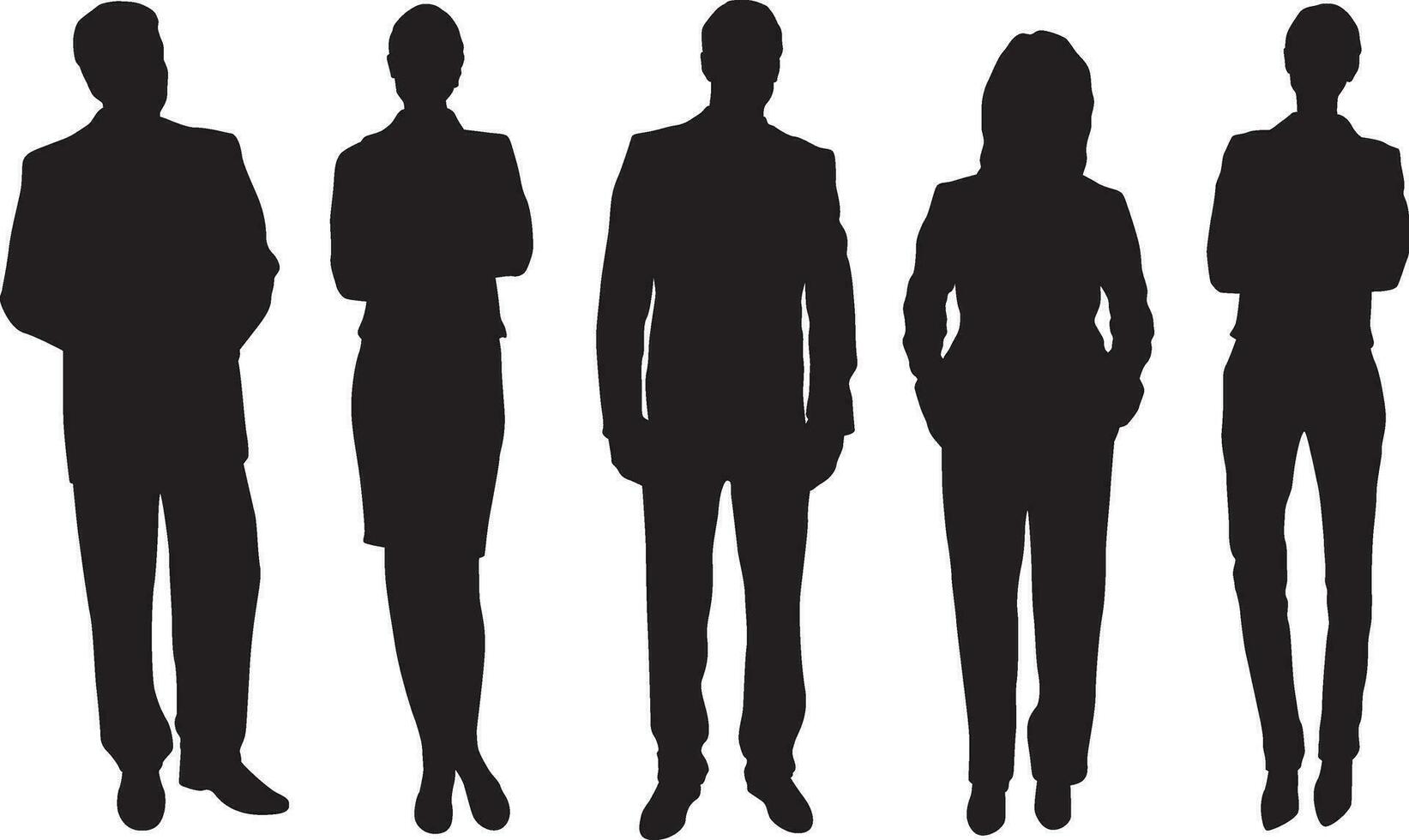 People silhouettes 52 vector