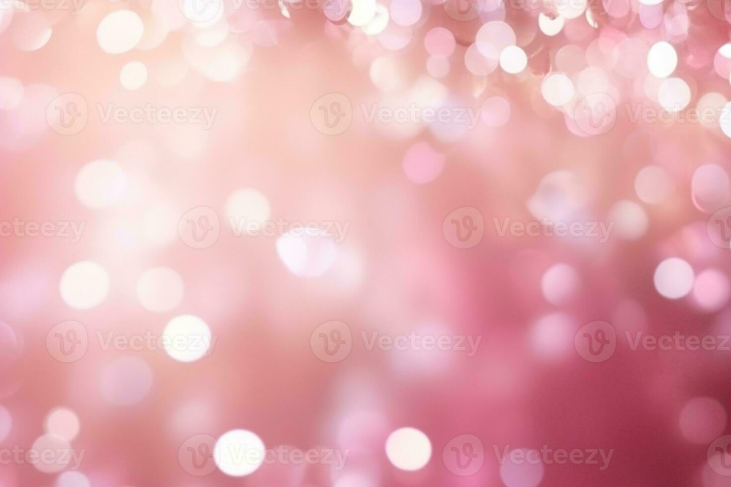 AI generated Abstract blurred pink bokeh lights background. photo