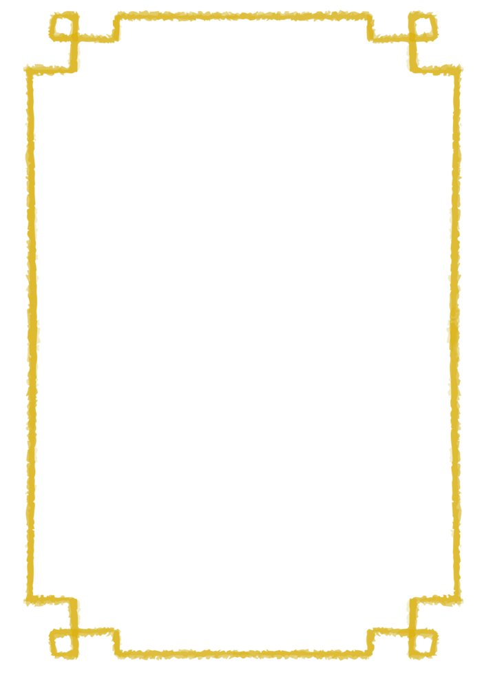 ethnic frame border yellow border png