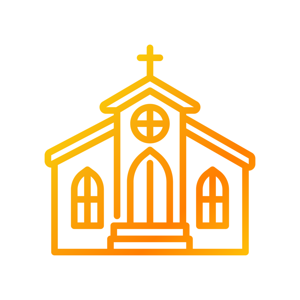 AI generated Wedding Icon Church png