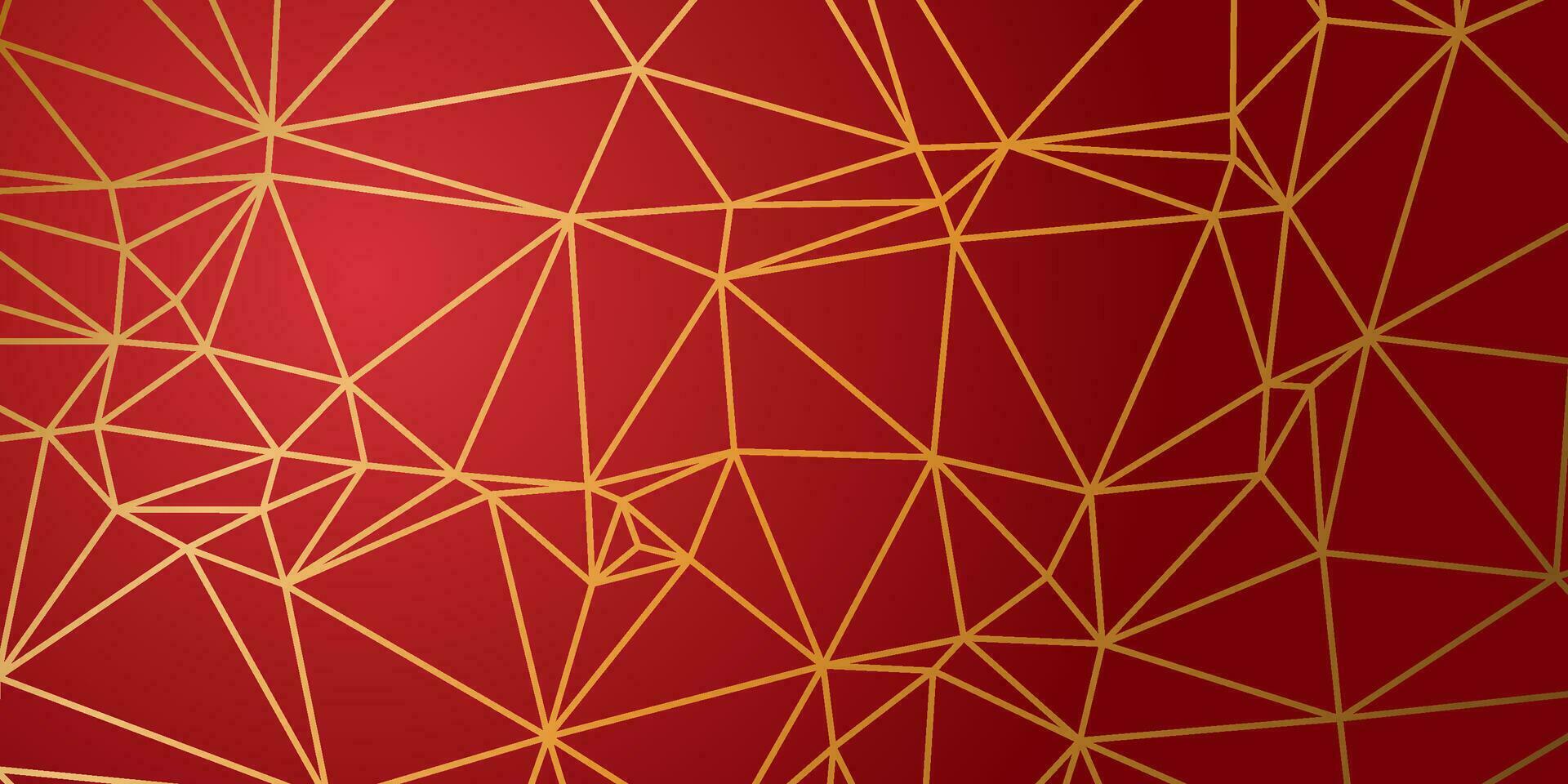 elegant red background with gold lines vector