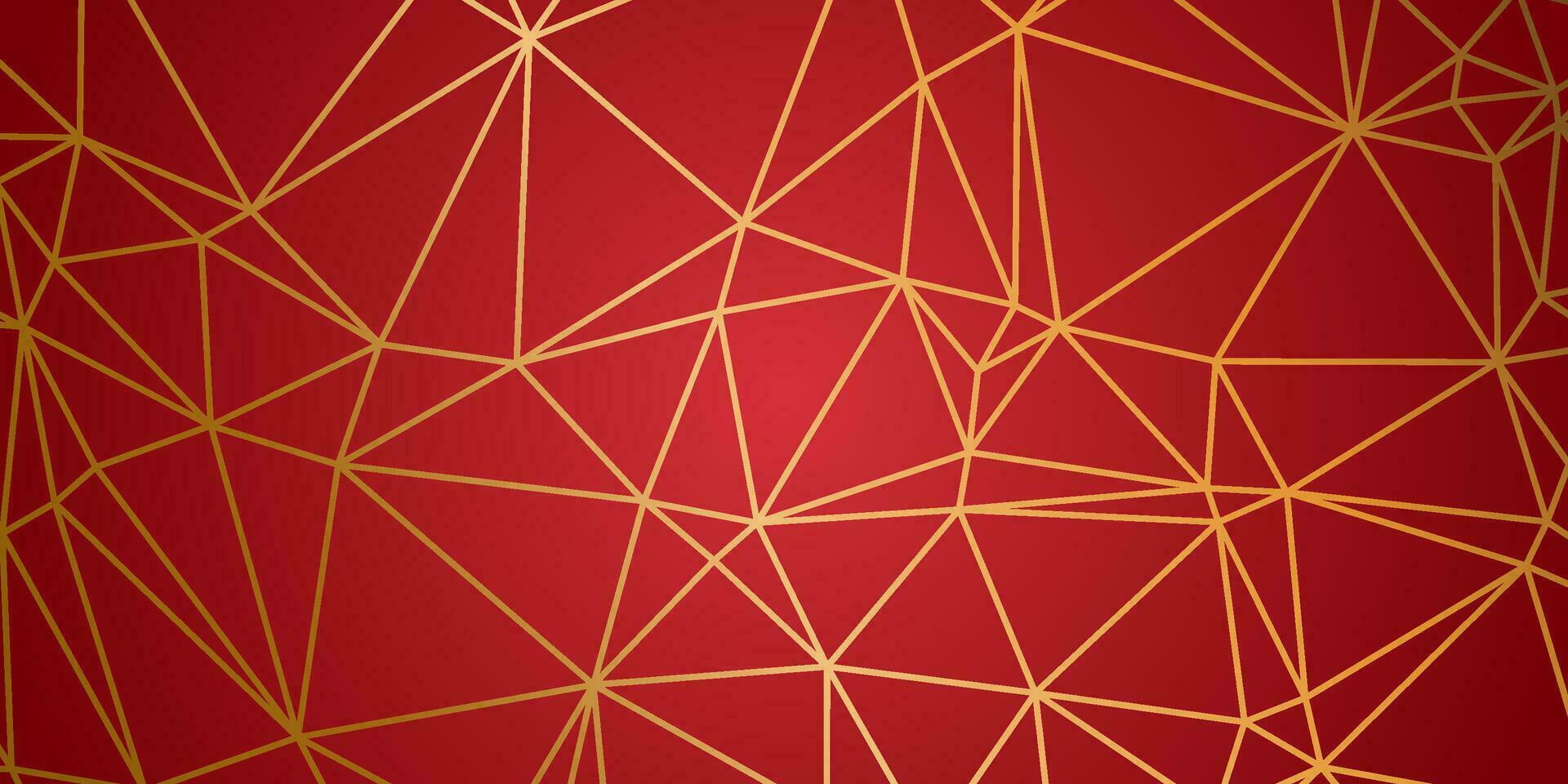 elegant red background with gold lines vector