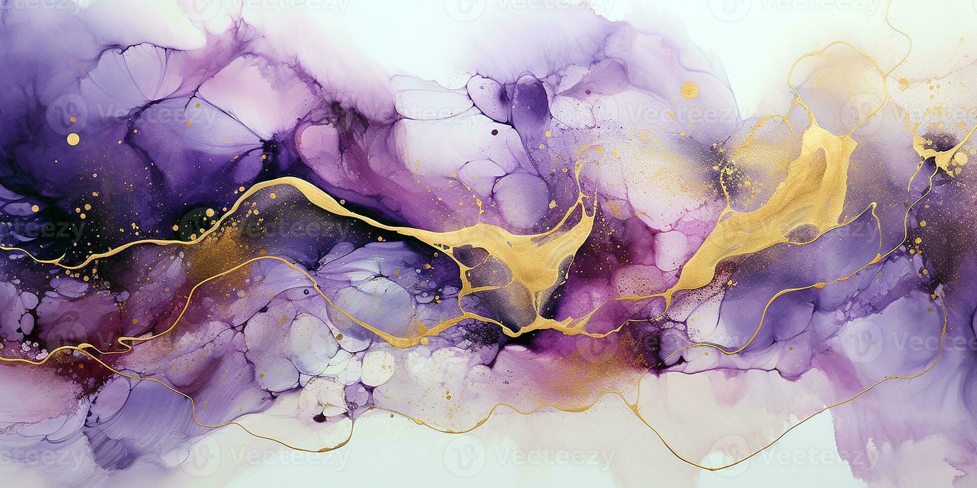 AI generated Abstract Wavy and flowing ink with swirl background. Fluid art marble texture. Multicolored liquid watercolor painting technique. Generative AI photo