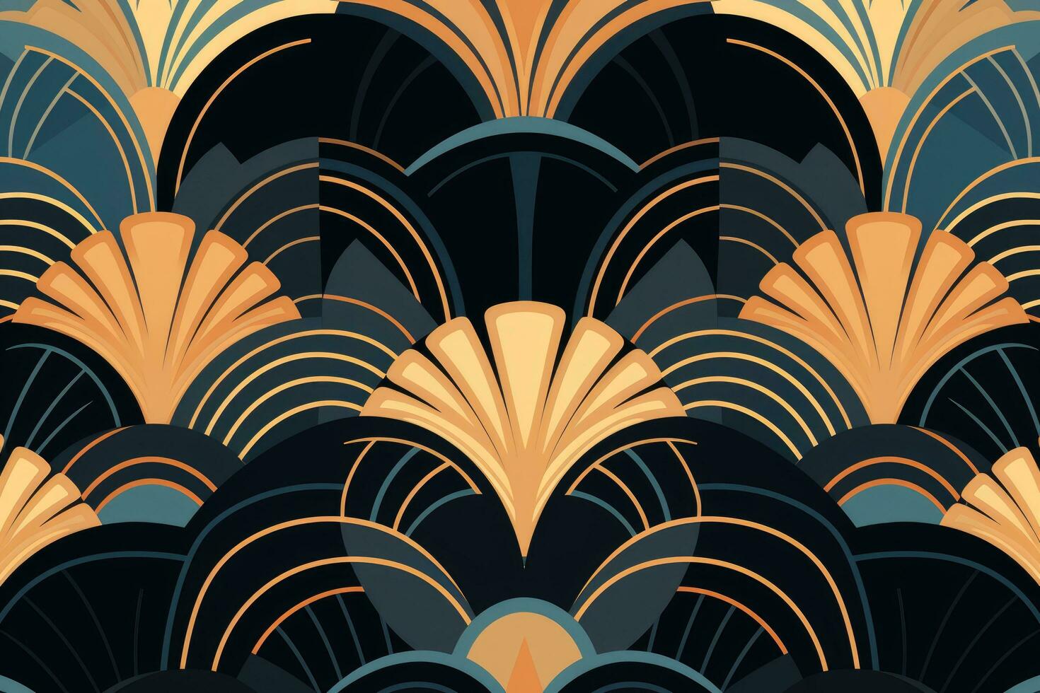 ai generado sin costura modelo con resumen geométrico ornamento. vector ilustración en Clásico estilo, ai generado foto