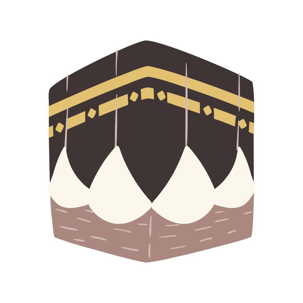 AI generated Kaaba icon. Kaaba mecca mosque png