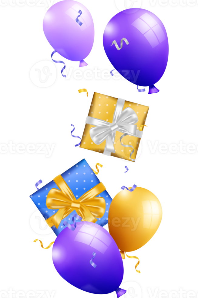 Balloons background flat lay style for party events, holidays, birthdays, etc png