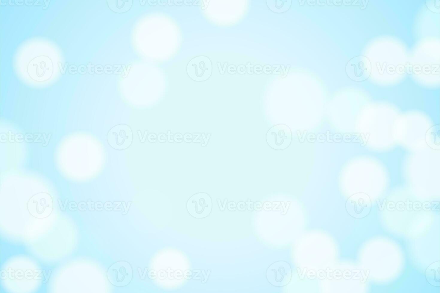light blue background. abstract bokeh lights with soft light background photo