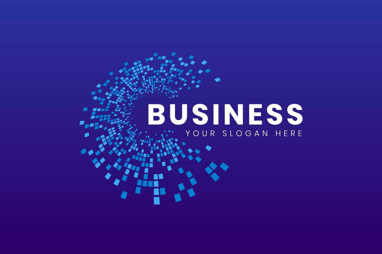 Business technology logo design template. High-tech logo isolated on letter C vector