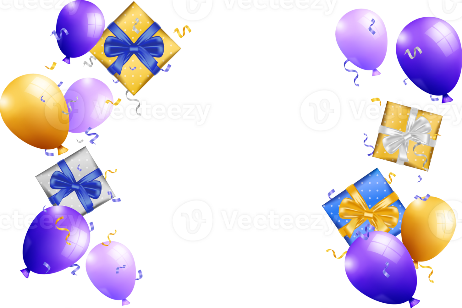 Balloons background flat lay style for party events, holidays, birthdays, etc png