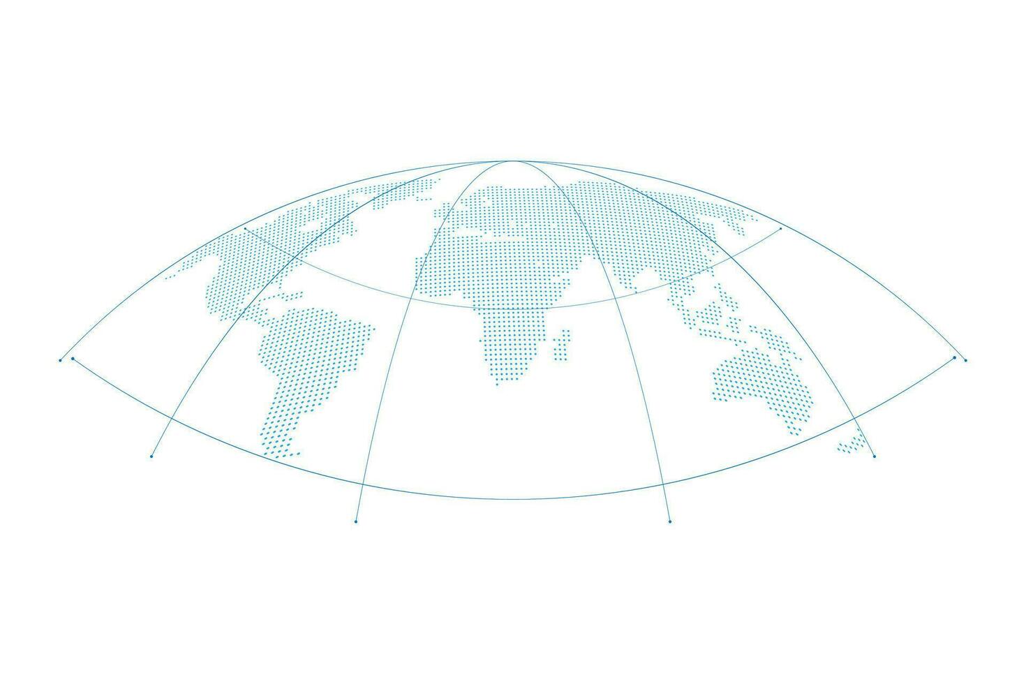 digital punteado mundo mapa vector antecedentes diseño ilustración